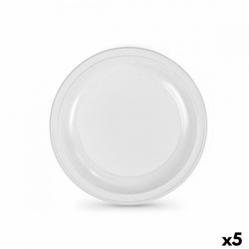 Set of reusable plates Algon White Plastic 25 x 25 x 1,5 cm (36 Units) image 1