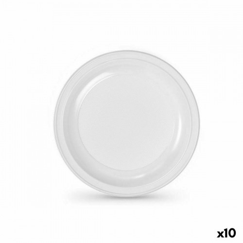 Набор многоразовых тарелок Algon Белый Пластик 22 x 22 x 1,5 cm (36 штук) image 1