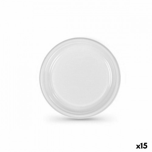 Vairākkārt lietojamu šķīvju komplekts Algon Balts Plastmasa 17 x 17 x 1,5 cm (36 Vienības) image 1