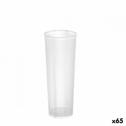 Set of reusable glasses Algon Transparent 65 Units 330 ml (6 Pieces) image 1