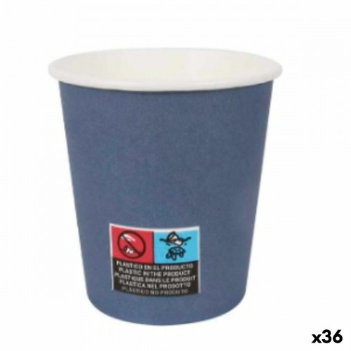 Набор стаканов Algon Картон Одноразовые 200 ml Синий 36 штук (24 Предметы) image 1