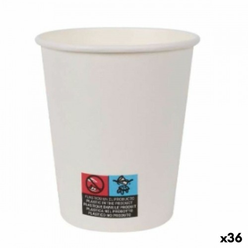 Набор стаканов Algon Картон Одноразовые Белый 250 ml 36 штук (15 Предметы) image 1