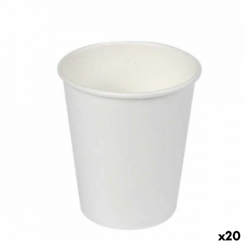 Набор стаканов Algon Картон Одноразовые Белый 20 штук (100 Предметы) image 1