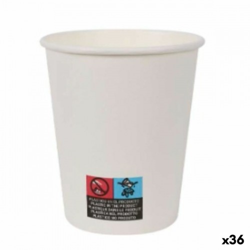 Набор стаканов Algon Картон Одноразовые Белый 200 ml 36 штук (25 Предметы) image 1