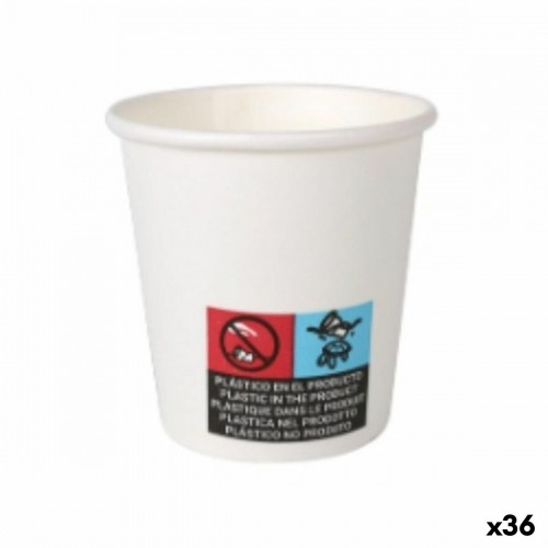 Набор стаканов Algon Картон Одноразовые Белый 36 штук 80 ml (50 Предметы) image 1