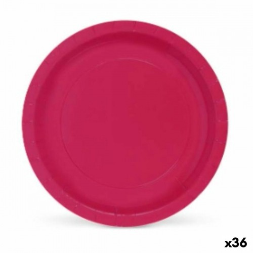 Набор посуды Algon Бордовый Одноразовые Картон 20 x 20 x 1,5 cm (36 штук) image 1