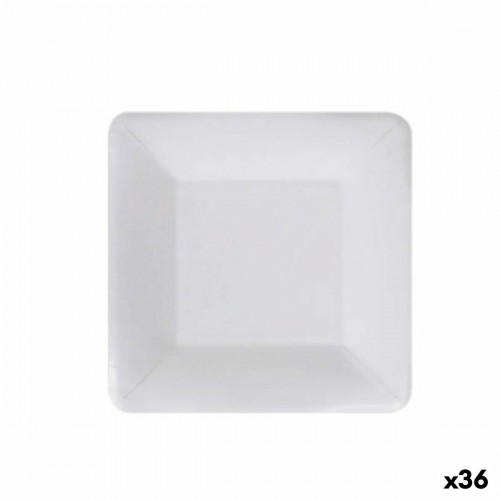 Plate set Algon Disposable White Cardboard 18 cm (36 Units) image 1