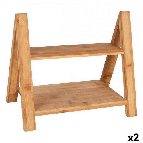 Serving board Viejo Valle Double height Bamboo 33 x 19,5 x 18 cm (2 Units) image 1