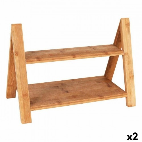 Serving board Viejo Valle Double height Bamboo 39,7 x 20,3 x 18 cm (2 Units) image 1