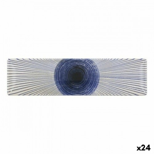 Deep Plate La Mediterránea Irys Rectangular 30 x 8 x 2cm (24 Units) image 1