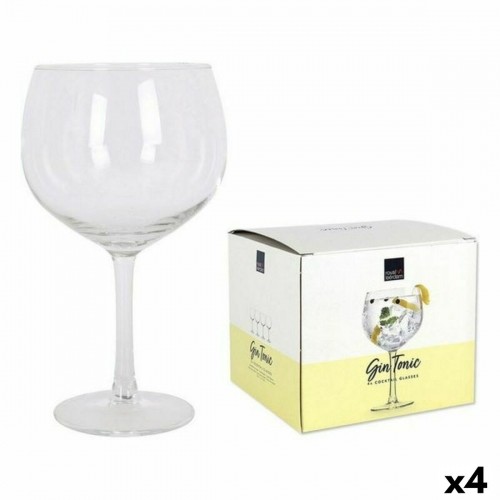 Set of Gin and Tonic cups Bohemia Crystal Cocktails Crystal 4 Pieces (4 Units) (700 cc) image 1