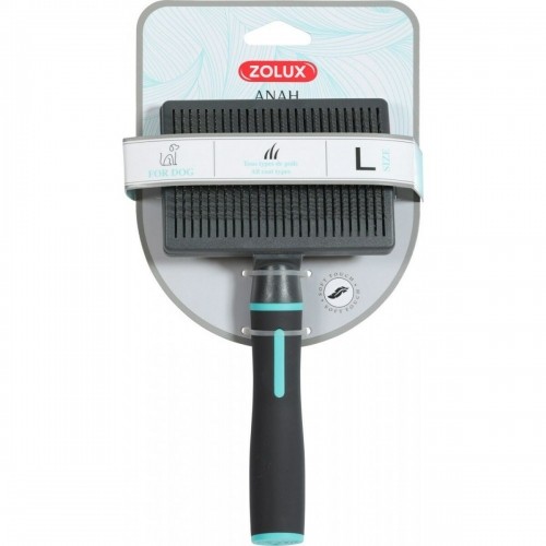 Dog Brush Zolux Anah Medium Extendable Multicolour Turquoise Black/Blue image 1