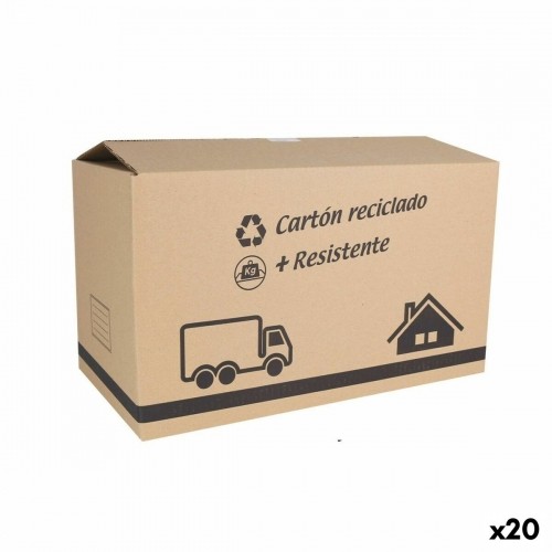 Cardboard box for moving Confortime 65 x 40 x 40 cm Brown (20 Units) image 1
