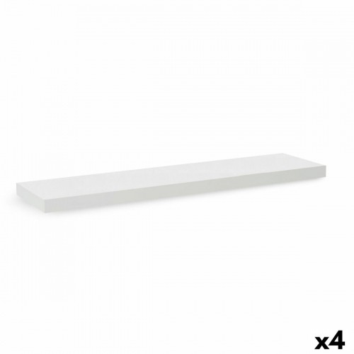 Полки Confortime Деревянный MDF Белый 23,5 x 80 x 3,8 cm (4 штук) image 1
