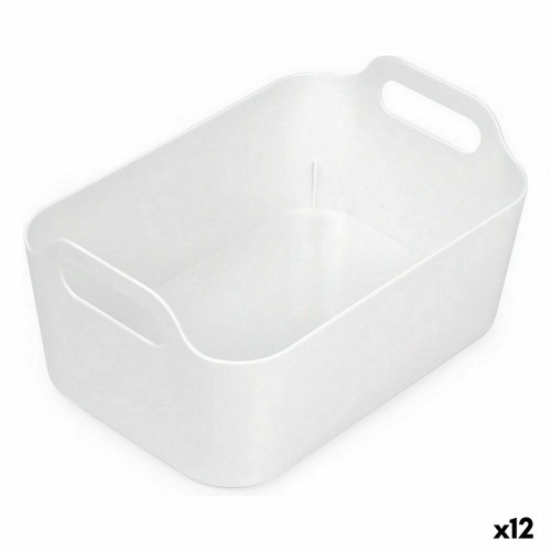 Multi-purpose basket Confortime White 33 x 23,5 x 15,4 cm (12 Units) image 1