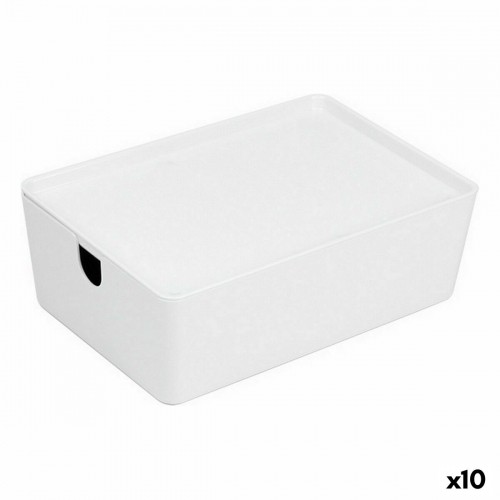 Штабелируемая коробка-органайзер Confortime С крышкой 26 x 17,5 x 8,5 cm (10 штук) image 1