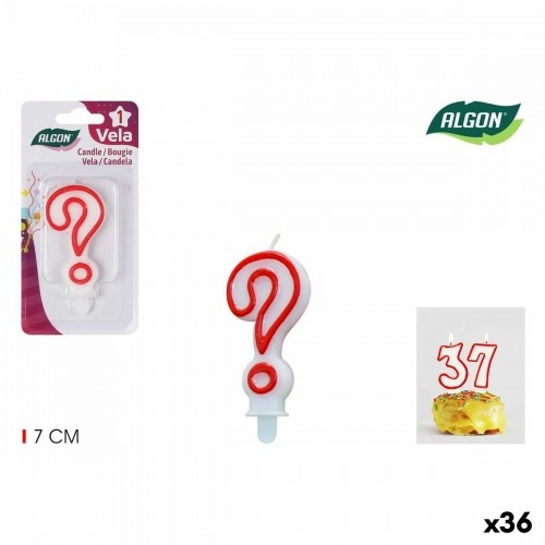 Candle Set Algon Red (36 Units) image 1