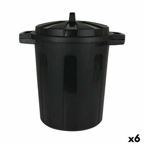 Rubbish Bin Dem Black 45 x 35 x 48 cm (6 Units) image 1