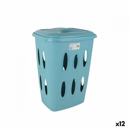 Laundry basket Tontarelli Laundry Blue 41 x 33,2 x 54,5 cm (12 Units) image 1