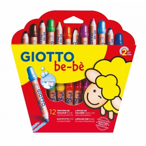 GIOTTO Be-Bè Colored pencils 12 Colors image 1