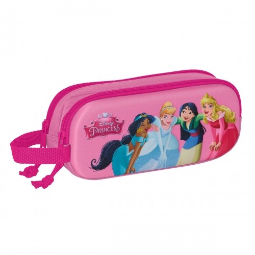 Двойной пенал Princesses Disney 3D Розовый 21 x 8 x 6 cm image 1