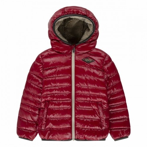 Детская спортивная куртка Levi's Sherpa Lined Mdwt Puffer J Rhythmic Темно-красный image 1