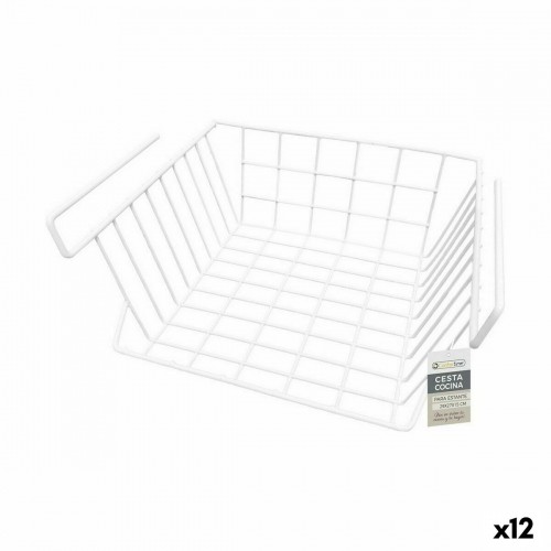 Корзина для кухонных полок Confortime Белый 29 x 27 x 15 cm (12 штук) image 1