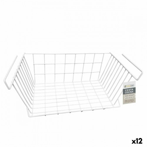 Корзина для кухонных полок Confortime Белый 43 x 24,4 x 18,5 cm (12 штук) image 1
