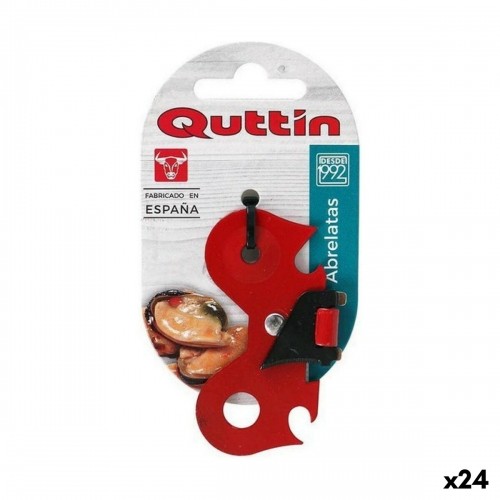 Tin opener Quttin Red Butterfly Foldable 7 x 4 x 0,3 cm (24 Units) image 1