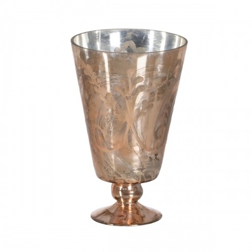 Decorative Flower Wineglass Copper 16 x 16 x 25 cm image 1