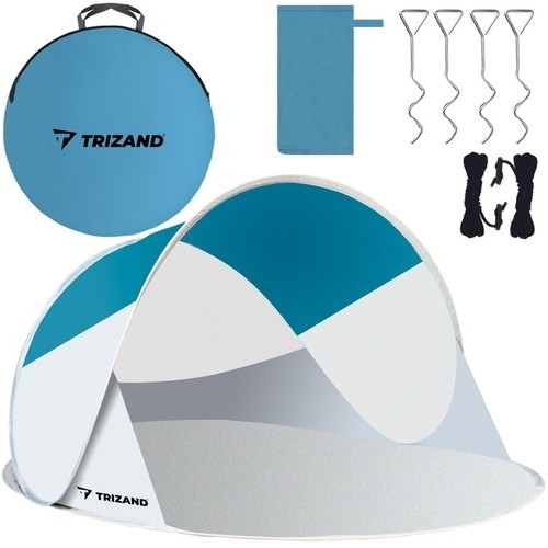 Trizand Beach tent 220x120x90cm - turquoise - gray (14600-0) image 1