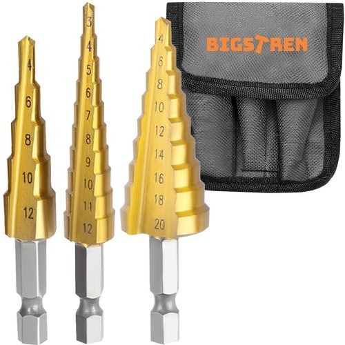 Bigstren Conical drill bit set - 3 pcs. (6661-0) image 1