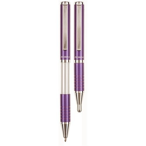 Шариковая ручка Zebra Expandz SL-F1 фиолетовый корпус, синяя image 1