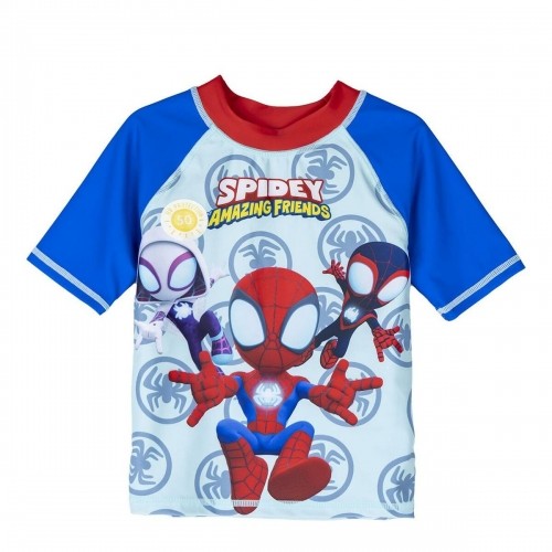 Bathing T-shirt Spidey Blue Red image 1