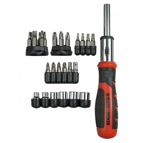 Bit set with screwdriver Black & Decker BDHT0-62130 29 Pieces image 1