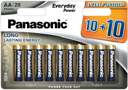 Panasonic Batteries Panasonic Everyday Power baterijas LR6EPS/20BW (10+10) image 1