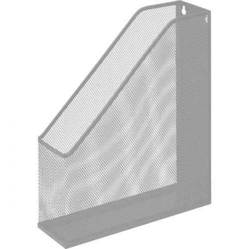 Dokumentu bokss deVente, 7.5x25x31.8cm, vertikāls, metālisks, sudraba image 1