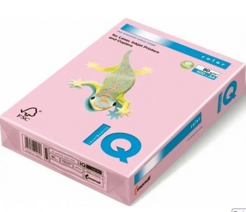 Krāsains papīrs IQ A4, 160g/㎡, 250 loksnes OPI74 Flamingo pink image 1