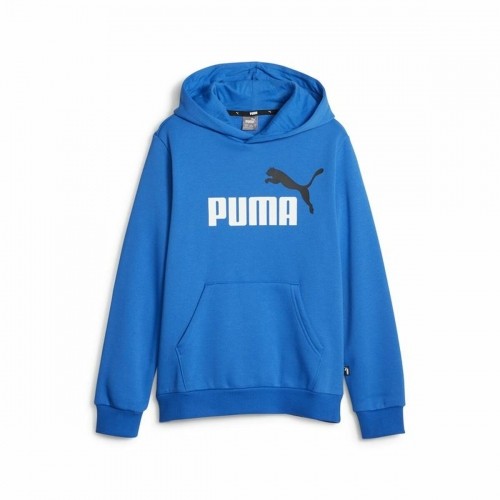 Детская толстовка Puma Ess+ 2 Col Big Logo Синий image 1