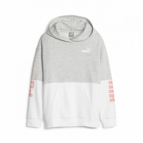 Children’s Sweatshirt Puma Power Colorblock Grey image 1