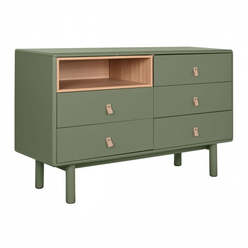 Chest of drawers Home ESPRIT Green polypropylene MDF Wood 120 x 40 x 75 cm image 1