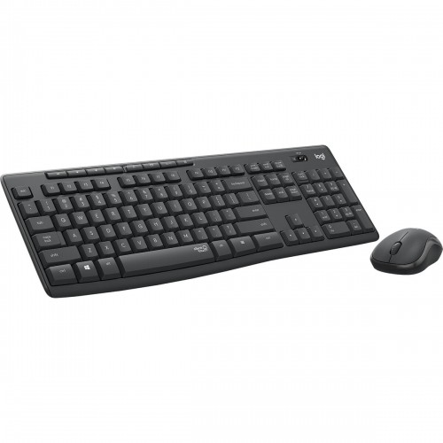Клавиатура Logitech MK295 Silent Wireless Combo Чёрный Серый Графитовый Монохромный QWERTY Qwerty US image 1