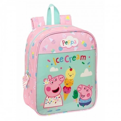 Школьный рюкзак Peppa Pig Ice cream Розовый 22 x 27 x 10 cm image 1