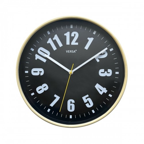 Настенное часы Versa Чёрный Пластик 4 x 30 x 30 cm image 1