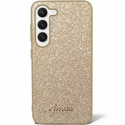 Guess GUHCS24LHGGSHD S24 Ultra S928 złoty|gold hardcase Glitter Script image 1