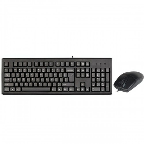 Keyboard and Mouse A4 Tech KM-720620D Black English QWERTY Qwerty US image 1