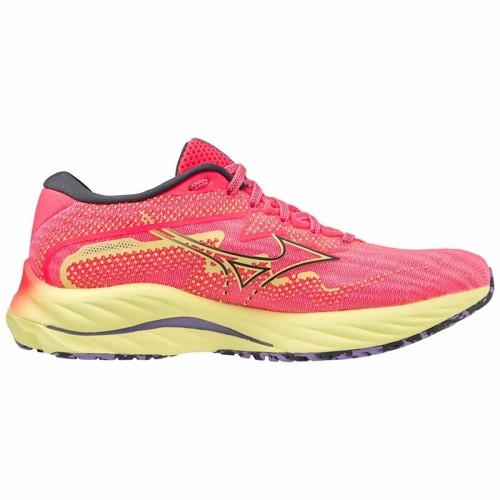 Running Shoes for Adults Mizuno Wave Rider 27 Pink image 1