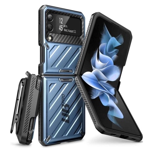 Supcase Unicorn Beetle Pro case for Samsung Galaxy Z Flip 4 blue image 1
