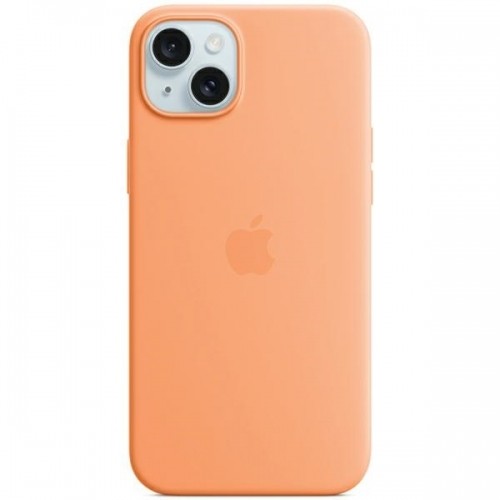 APPLE iPhone 15 Plus Silicone Case with MagSafe - Orange Sorbet image 1
