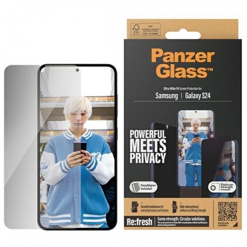 PanzerGlass Ultra-Wide Fit Sam S24 S921 Privacy Screen Protection Easy Aligner Included P7350 image 1